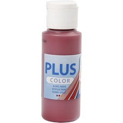 Plus Color hobbyfärg, gml. röd, 60 ml/ 1 flaska