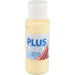 Plus Color hobbyfärg, ljusgul, 60 ml/ 1 flaska