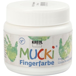 Fingerfärg, vit, 150 ml/ 1 burk