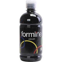 Täckfärg, matt, svart, 500 ml/ 1 flaska