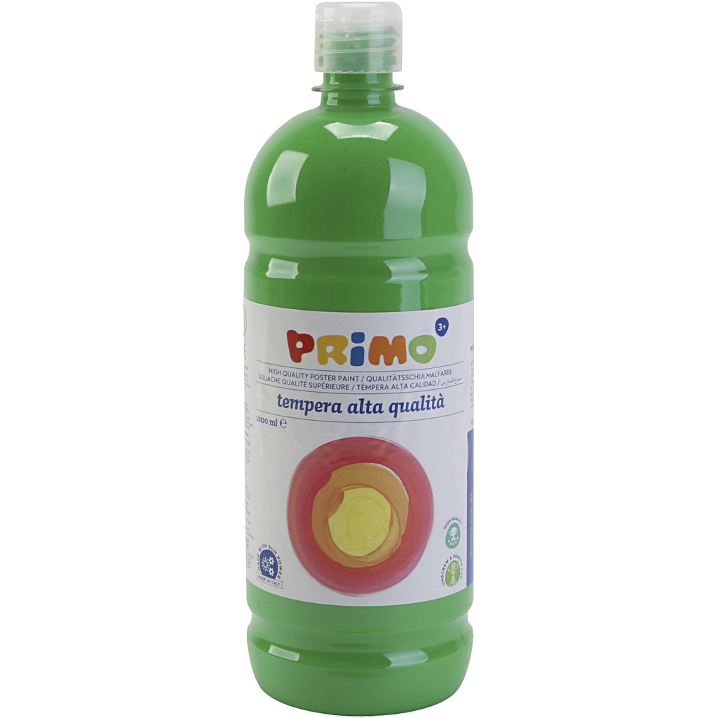 PRIMO skolfärg, matt, grön, 1000 ml/ 1 flaska