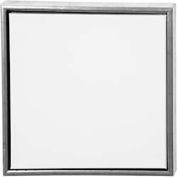 ArtistLine Canvas med ram, djup 3 cm, stl. 44x44 cm, 360 g, antiksilver, vit, 1 st.