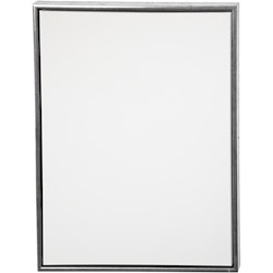 ArtistLine Canvas med ram, djup 3 cm, stl. 64x84 cm, 360 g, antiksilver, vit, 1 st.