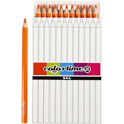 Colortime färgpennor, L: 17,45 cm, kärna 5 mm, JUMBO, orange, 12 st./ 1 förp.