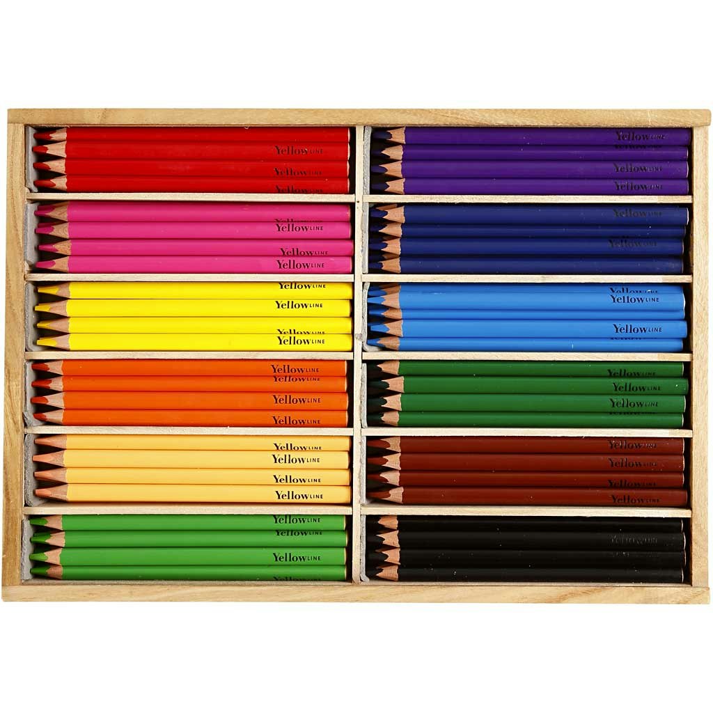 Färgpennor, kärna 5 mm, JUMBO, mixade färger, 144 st./ 1 förp.
