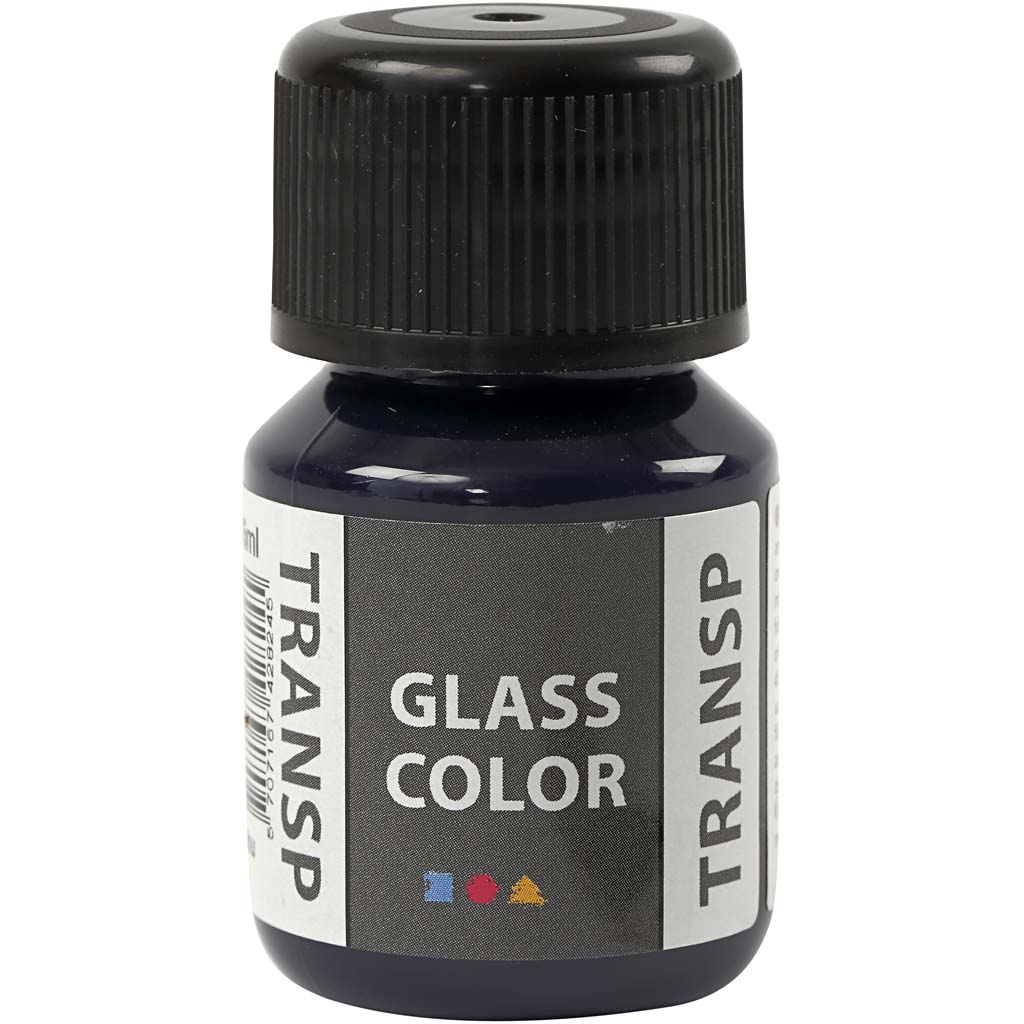 Glasfärg transparent, marinblå, 30 ml/ 1 flaska