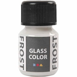 Glasfärg frost, vit, 30 ml/ 1 flaska