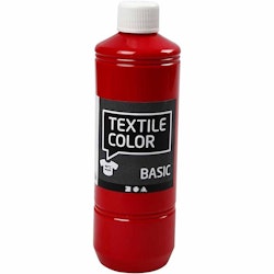 Textile Color textilfärg, röd, 500 ml/ 1 flaska