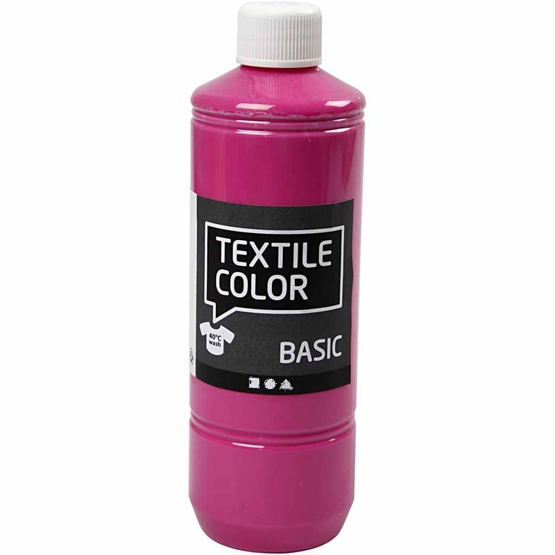 Textile Color textilfärg, rosa, 500 ml/ 1 flaska