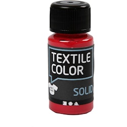 Textile Solid textilfärg, täckande, röd, 50 ml/ 1 flaska