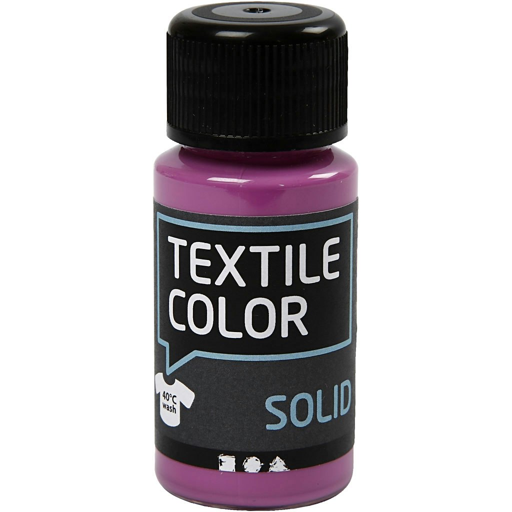 Textile Solid textilfärg, täckande, fuchsia, 50 ml/ 1 flaska