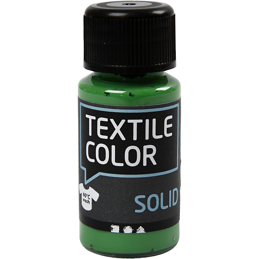 Textile Solid textilfärg, täckande, briljantgrön, 50 ml/ 1 flaska