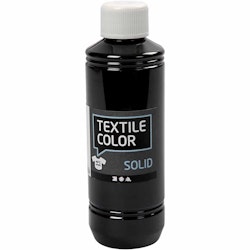 Textile Solid textilfärg, täckande, svart, 250 ml/ 1 flaska