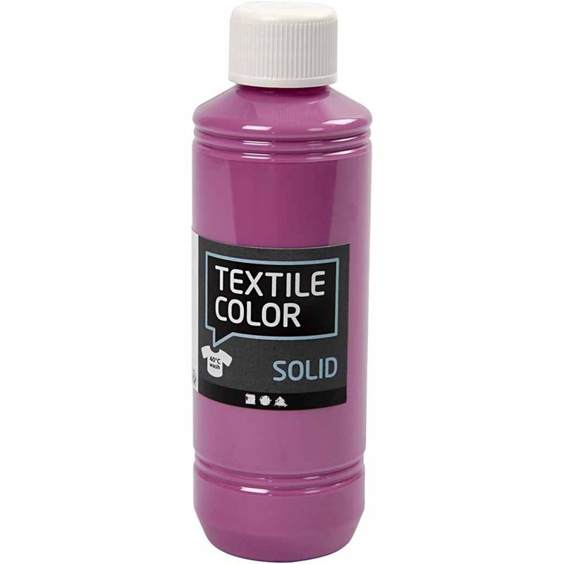 Textile Solid textilfärg, täckande, fuchsia, 250 ml/ 1 flaska