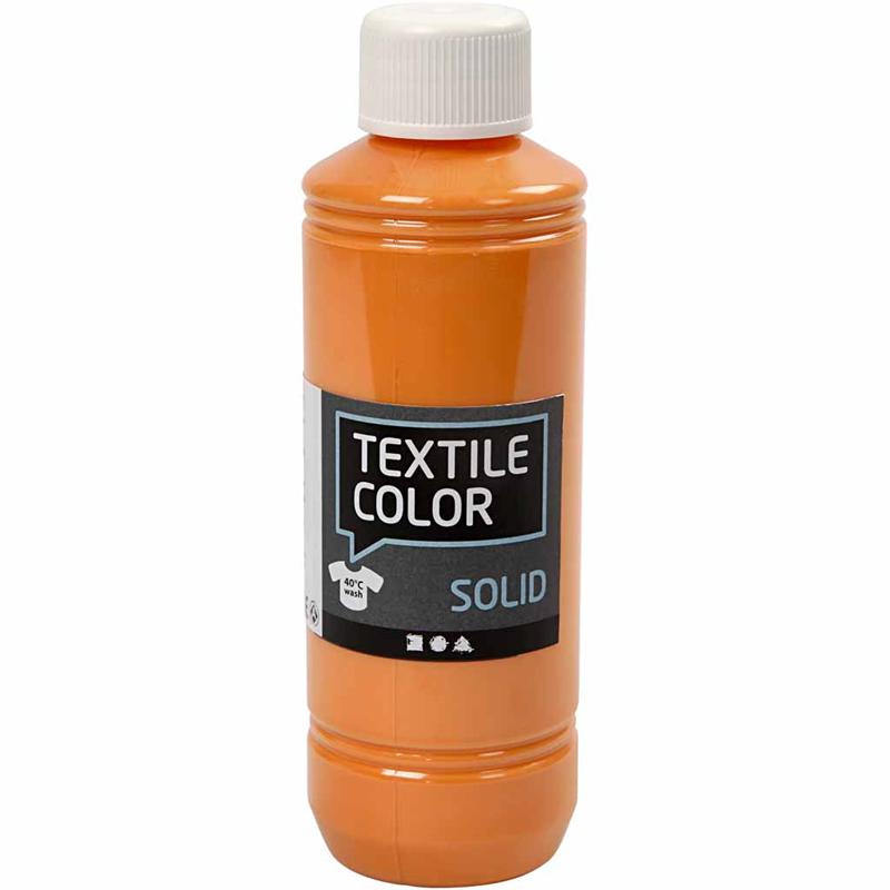 Textile Solid textilfärg, täckande, orange, 250 ml/ 1 flaska