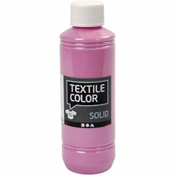 Textile Solid textilfärg, täckande, rosa, 250 ml/ 1 flaska