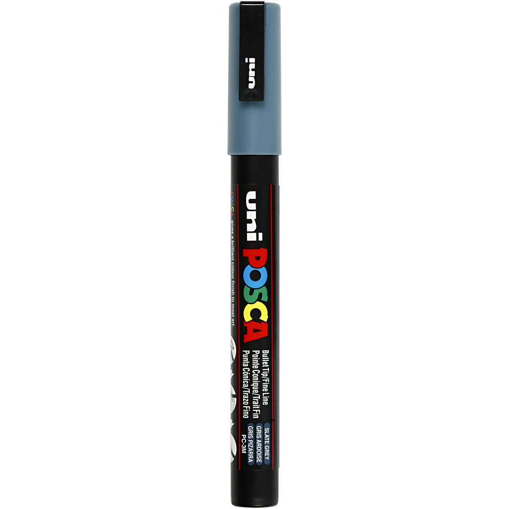 Posca Marker , nr. PC-3M, spets 0,9-1,3 mm, slate grey, 1 st.