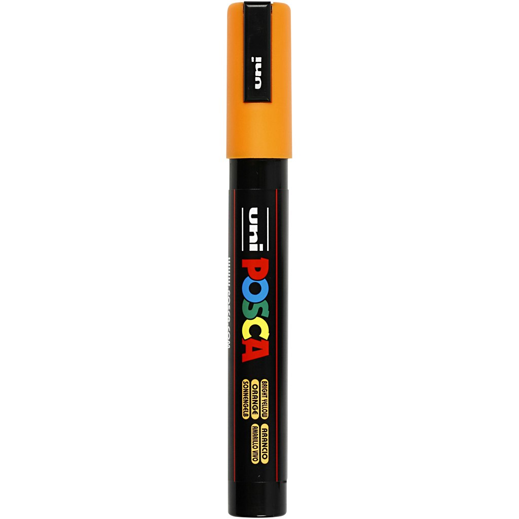 Posca Marker , nr. PC-5M, spets 2,5 mm, orange, 1 st.