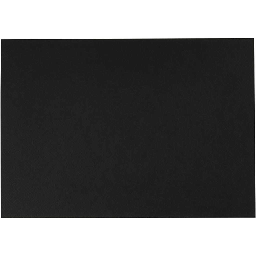 Akvarellpapper, A4, 300 g, svart, 10 ark/ 1 förp.