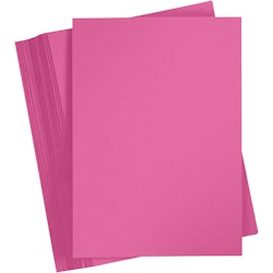 Färgad kartong, A4, 210x297 mm, 180 g, rosa, 100 ark/ 1 förp.