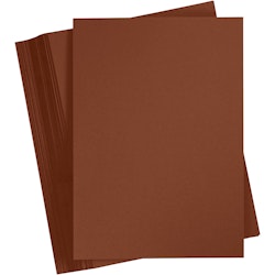 Färgad kartong, A4, 210x297 mm, 180 g, kaffebrun, 100 ark/ 1 förp.