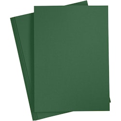 Färgad kartong, A4, 210x297 mm, 180 g, grangrön, 20 ark/ 1 förp.