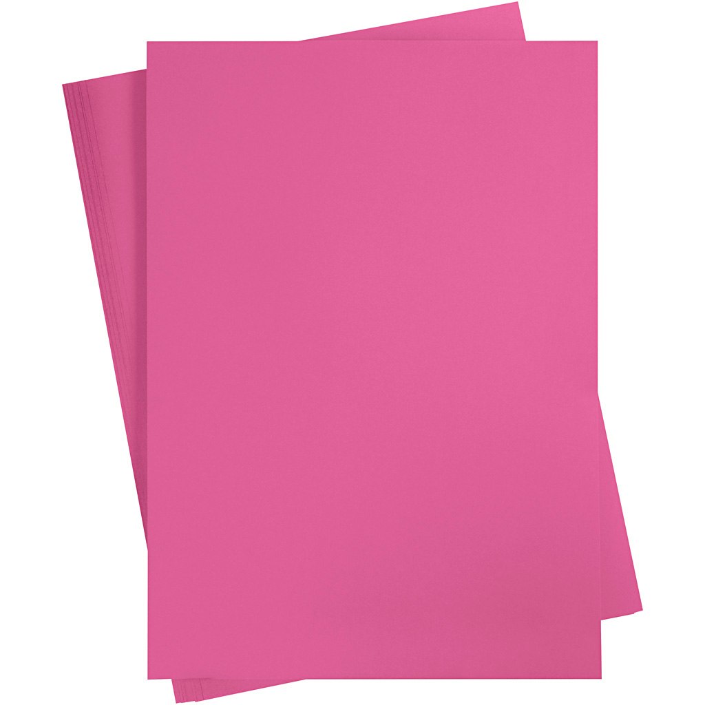 Färgad kartong, A2, 420x600 mm, 180 g, rosa, 100 ark/ 1 förp.