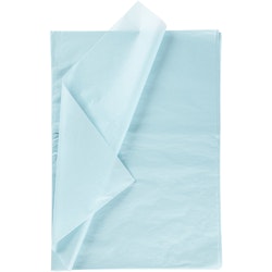 Silkespapper, 50x70 cm, 17 g, ljusblå, 10 ark/ 1 förp.