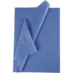 Silkespapper, 50x70 cm, 17 g, blå, 10 ark/ 1 förp.