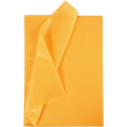Silkespapper, 50x70 cm, 17 g, gul, 10 ark/ 1 förp.