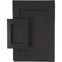 Passepartoutramar, stl. A4+A6 , 180 g, svart, 2x60 st./ 1 förp.