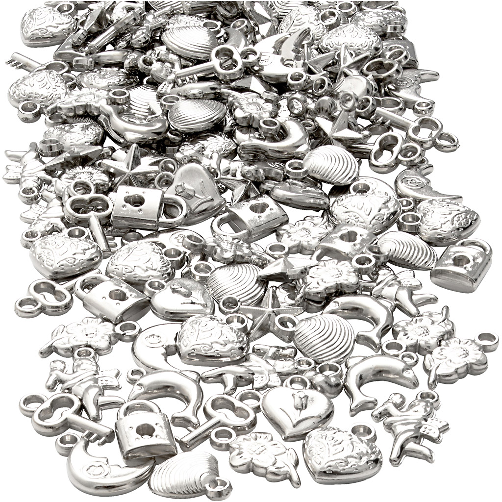Silverberlocker, stl. 15-20 mm, Hålstl. 3 mm, 80 g/ 1 förp.