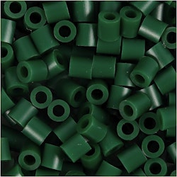 Rörpärlor, stl. 5x5 mm, Hålstl. 2,5 mm, medium, grön (32230), 6000 st./ 1 förp.