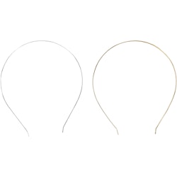 Diadem, L: 142 mm, B: 123 mm, förgylld, försilvrad, 2 st./ 1 förp.