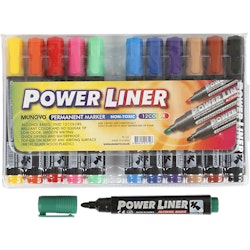 Power Liner, spets 1,5-3 mm, mixade färger, 12 st./ 1 förp.