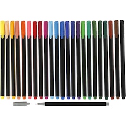 Colortime Fineliner Tusch, spets 0,6-0,7 mm, mixade färger, 24 st./ 1 förp.