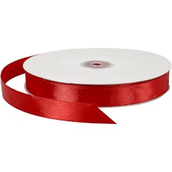 Satinband, B: 20 mm, röd, 100 m/ 1 rl.