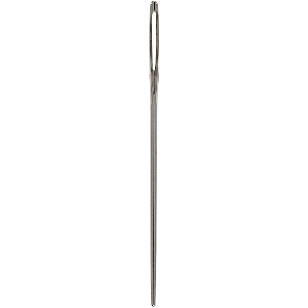 Broderinål, Stl. på nålsögat 9 mm , nr. 18, L: 50 mm, utan spets, 25 st./ 1 förp.