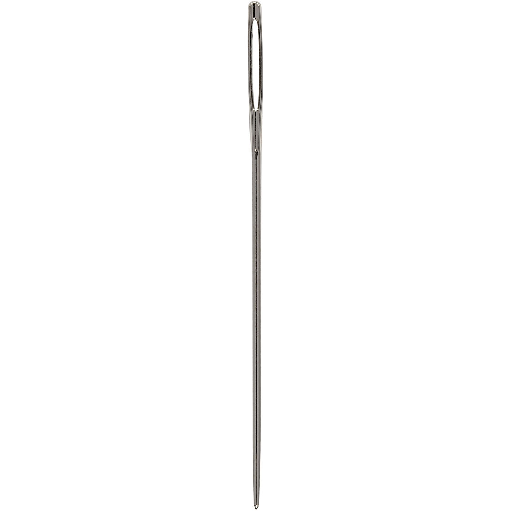 Broderinål, Stl. på nålsögat 8 mm , nr. 20, L: 42 mm, utan spets, 25 st./ 1 förp.
