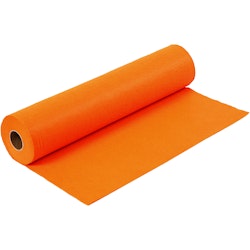 Hobbyfilt, B: 45 cm, tjocklek 1,5 mm, 180-200 g, orange, 5 m/ 1 rl.