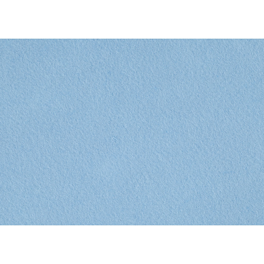 Hobbyfilt, A4, 210x297 mm, tjocklek 1,5-2 mm, ljusblå, 10 ark/ 1 förp.