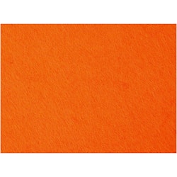 Hobbyfilt, 42x60 cm, tjocklek 3 mm, orange, 1 ark