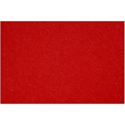 Hobbyfilt, 42x60 cm, tjocklek 3 mm, röd, 1 ark