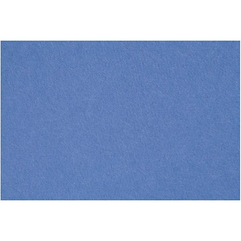 Hobbyfilt, 42x60 cm, tjocklek 3 mm, blå, 1 ark