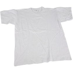 T-shirt, B: 55 cm, stl. large , rund hals, vit, 1 st.