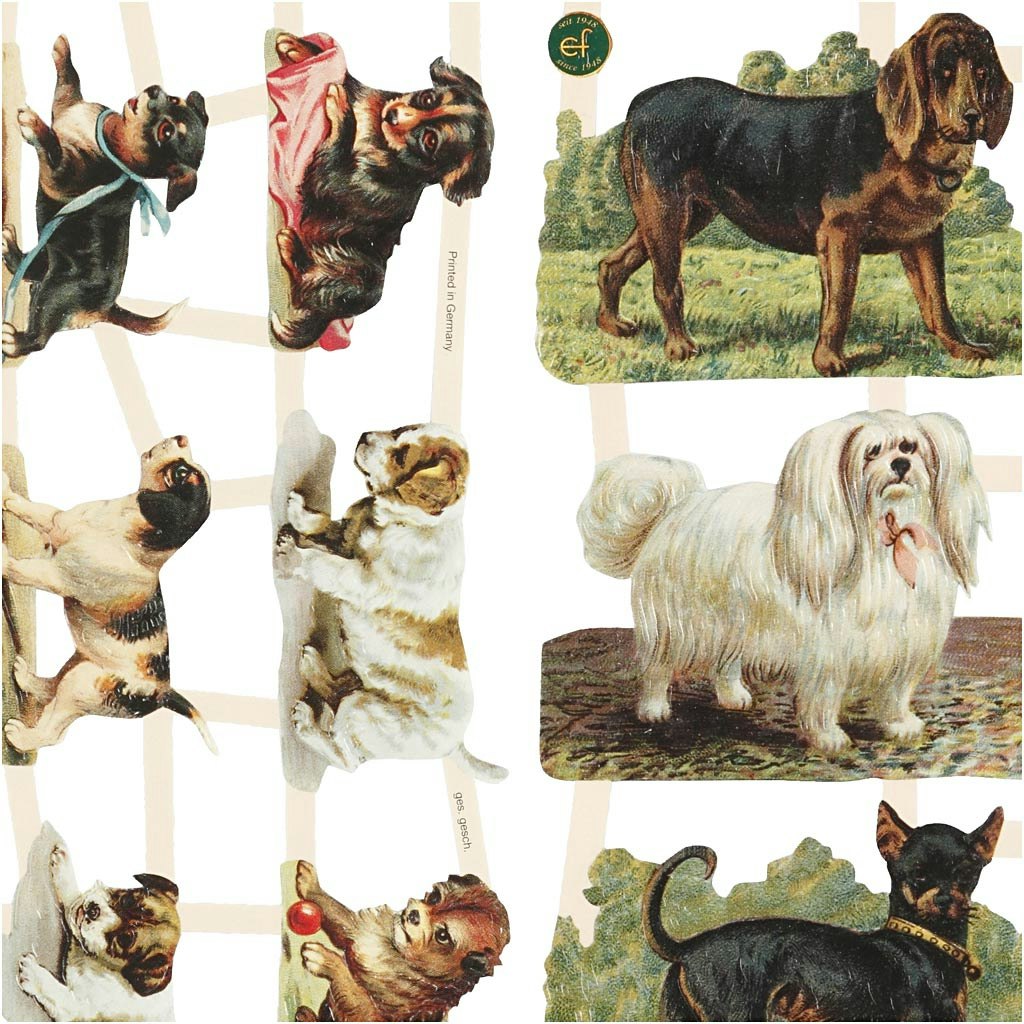 Bokmärken, hundar, 16,5x23,5 cm, 2 ark/ 1 förp.