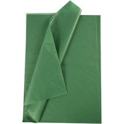 Silkespapper, 50x70 cm, 17 g, grön, 10 ark/ 1 förp.