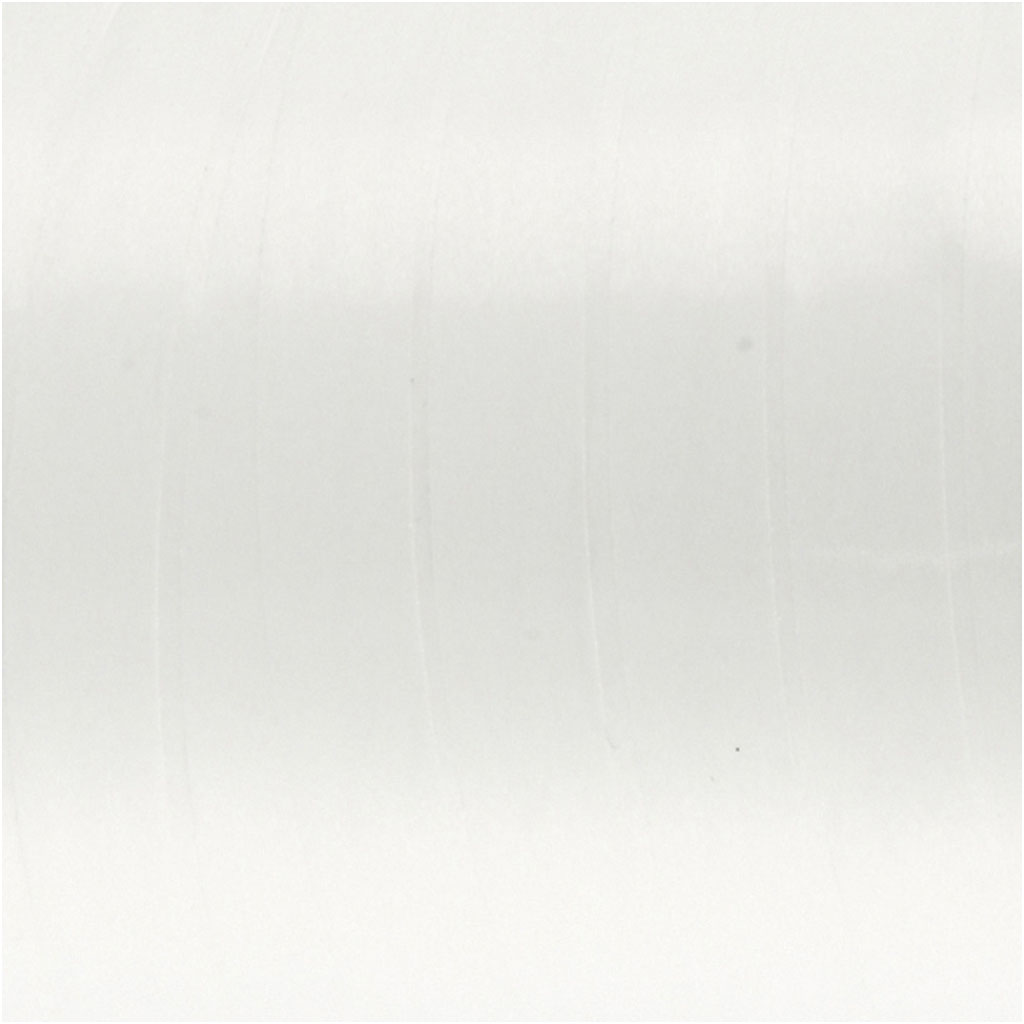Presentsnöre, B: 10 mm, blank, vit, 250 m/ 1 rl.