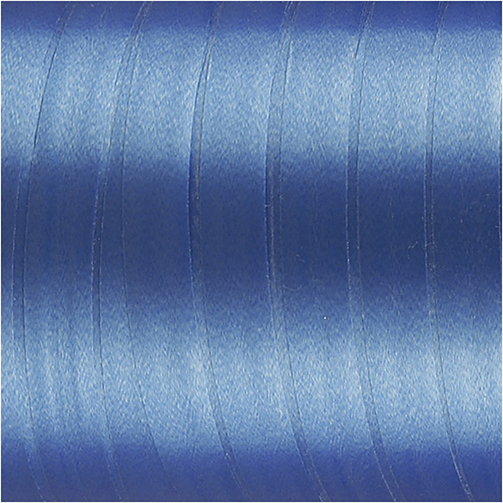 Presentsnöre, B: 10 mm, blank, blå, 250 m/ 1 rl.
