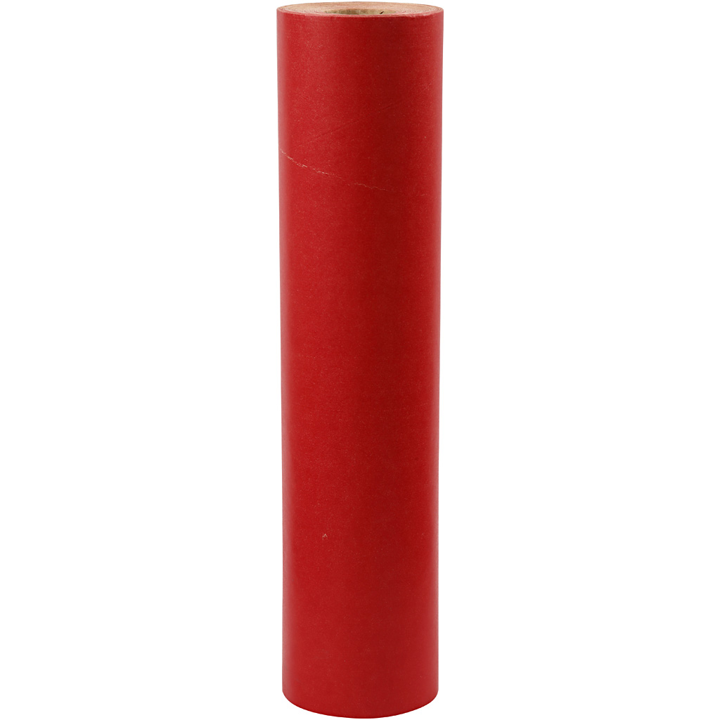 Presentpapper, B: 50 cm, 60 g, röd, 100 m/ 1 rl.